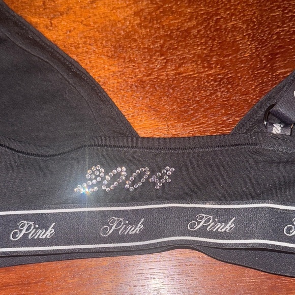 PINK Victoria's Secret Black Triangle Bra - Picture 7 of 8